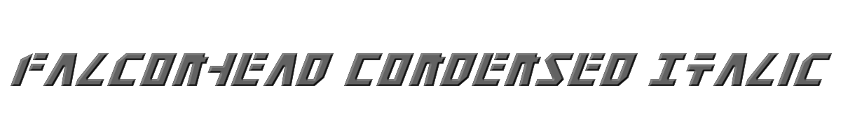 Falconhead Condensed Italic 