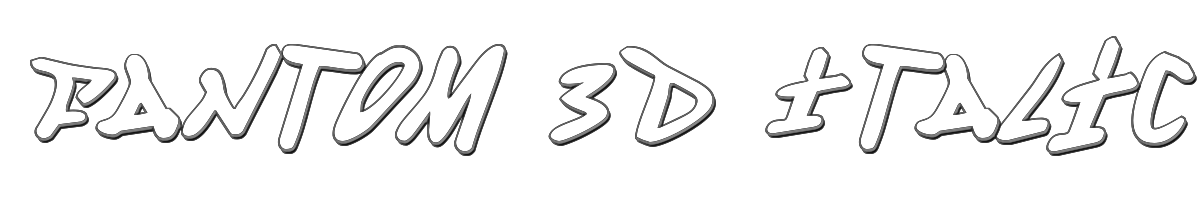 Fantom 3D Italic 