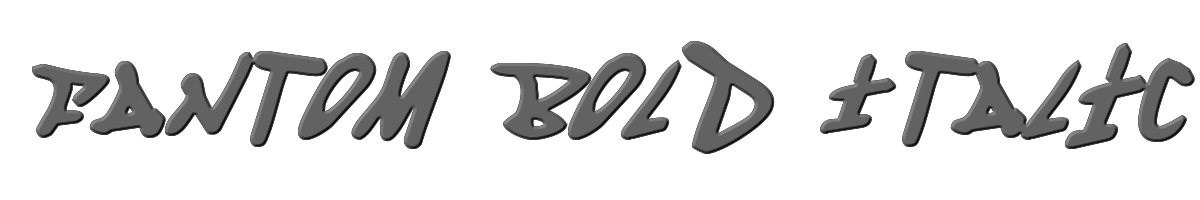 Fantom Bold Italic 