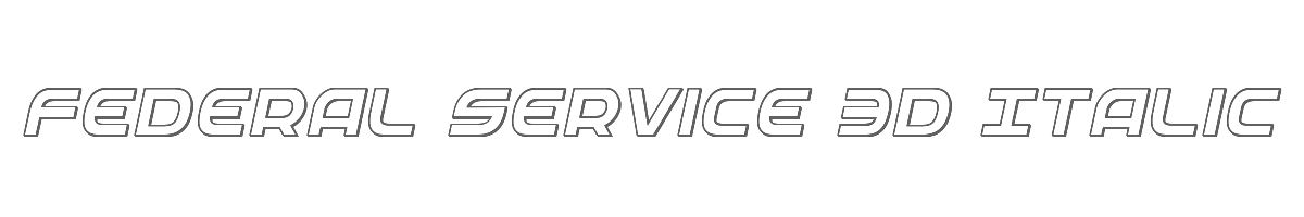 Federal Service 3D Italic 