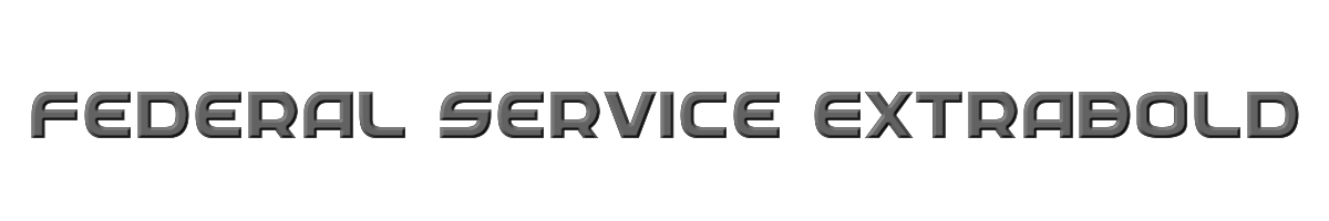 Federal Service ExtraBold 