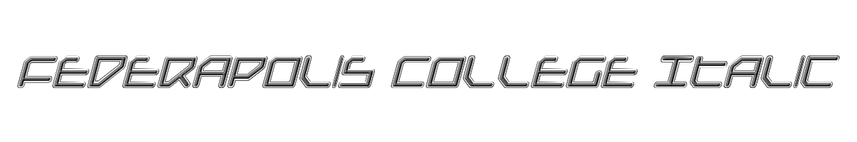 Federapolis College Italic 