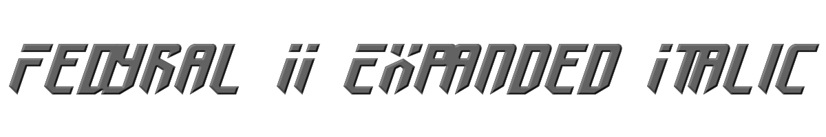 Fedyral II Expanded Italic 