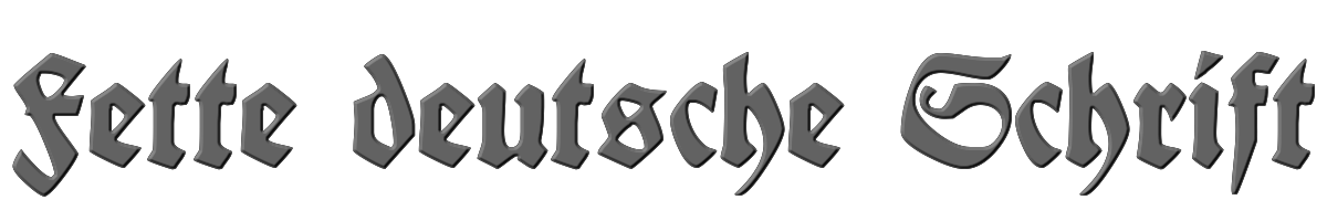 Fette deutsche Schrift 
