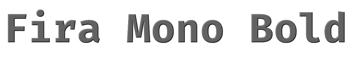 Fira Mono Bold 