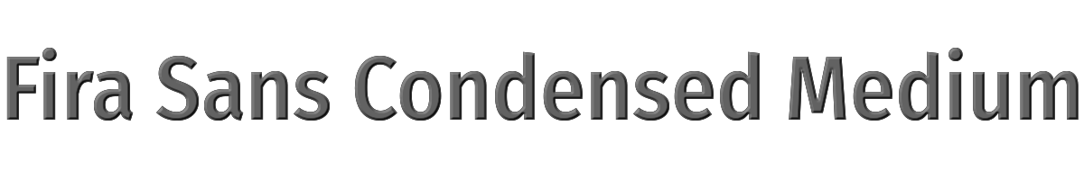 Fira Sans Condensed Medium 