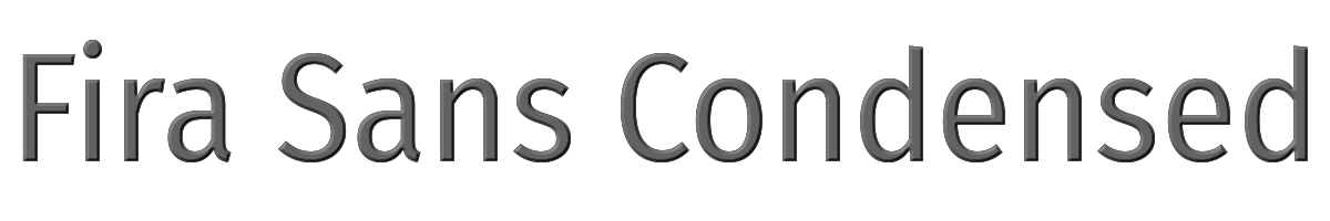 Fira Sans Condensed 