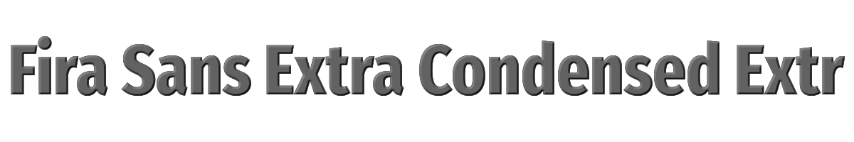 Fira Sans Extra Condensed ExtraBold 