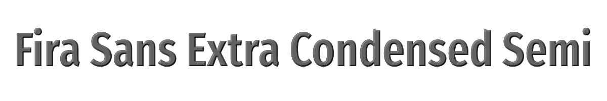 Fira Sans Extra Condensed SemiBold 