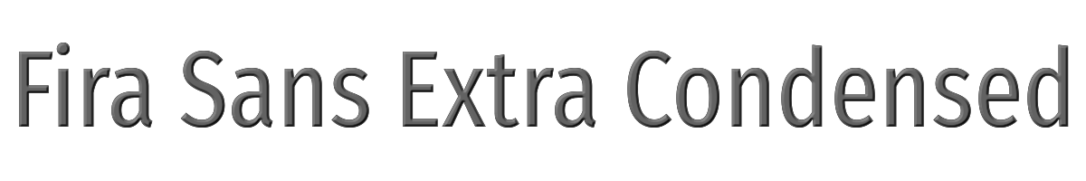Fira Sans Extra Condensed 