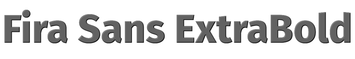 Fira Sans ExtraBold 