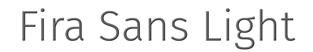Fira Sans Light 