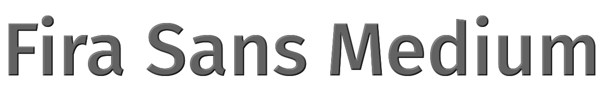 Fira Sans Medium 