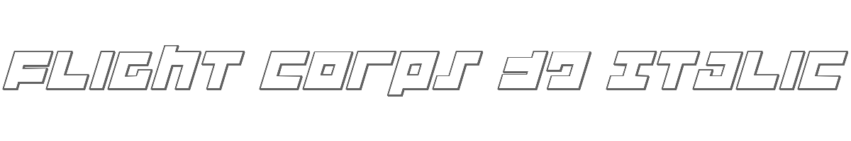 Flight Corps 3D Italic 