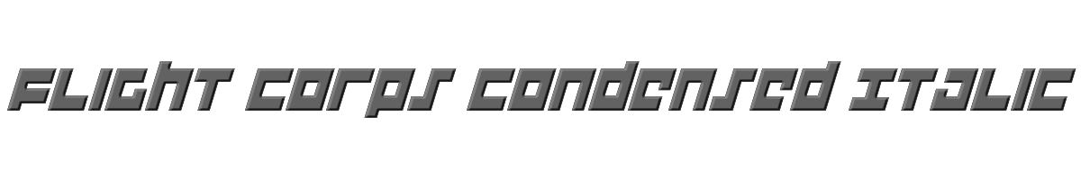 Flight Corps Condensed Italic 