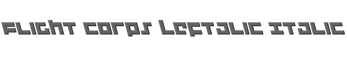 Flight Corps Leftalic Italic 