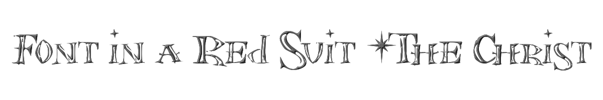 Font in a Red Suit (The Christmas Font) 