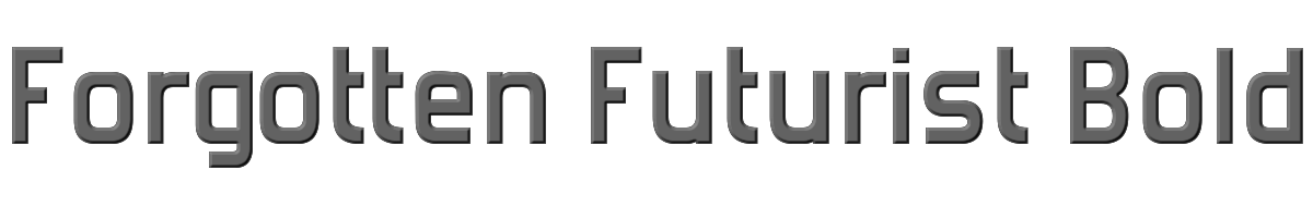 Forgotten Futurist Bold 