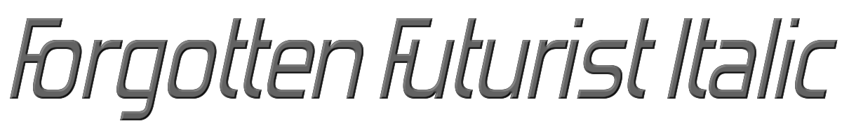 Forgotten Futurist Italic 