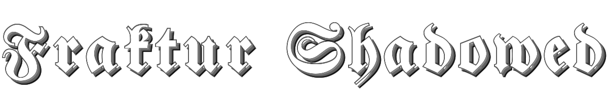 Fraktur Shadowed 