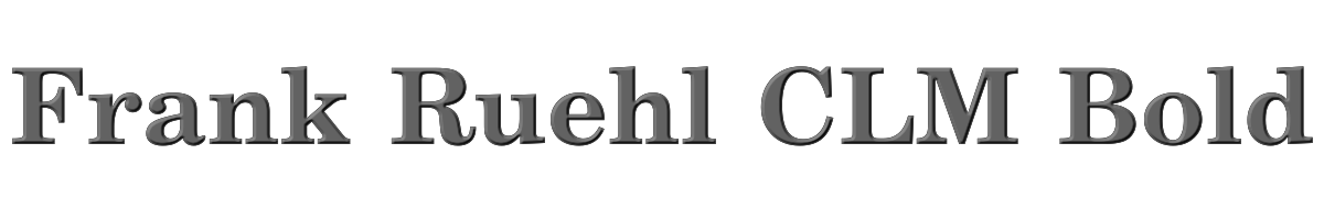Frank Ruehl CLM Bold 