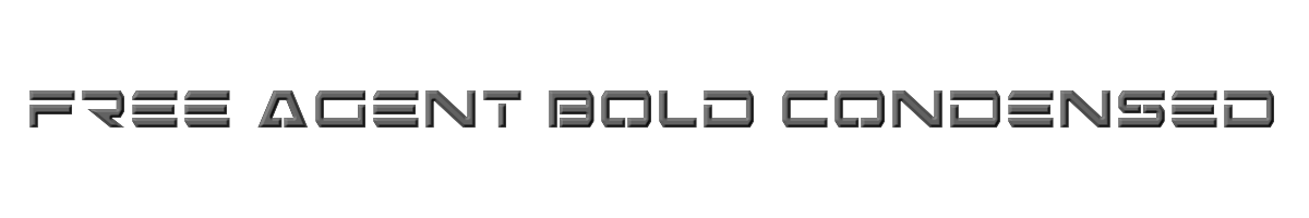 Free Agent Bold Condensed 