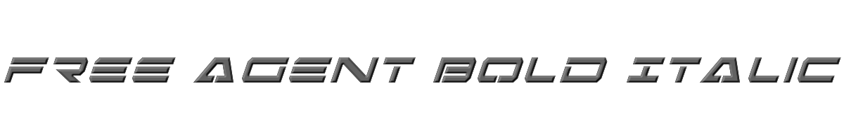 Free Agent Bold Italic 