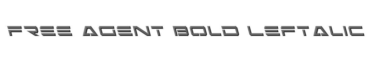 Free Agent Bold Leftalic 