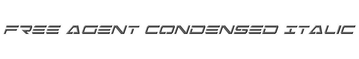 Free Agent Condensed Italic 