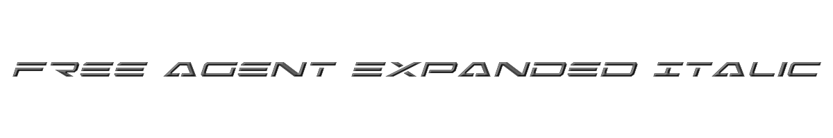 Free Agent Expanded Italic 