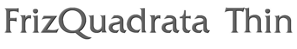 FrizQuadrata Thin 