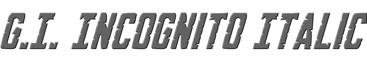 G.I. Incognito Italic 