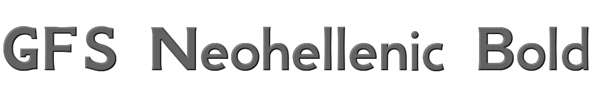 GFS Neohellenic Bold 