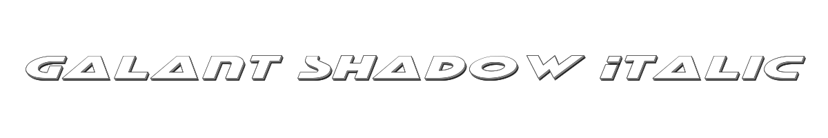 Galant Shadow Italic 