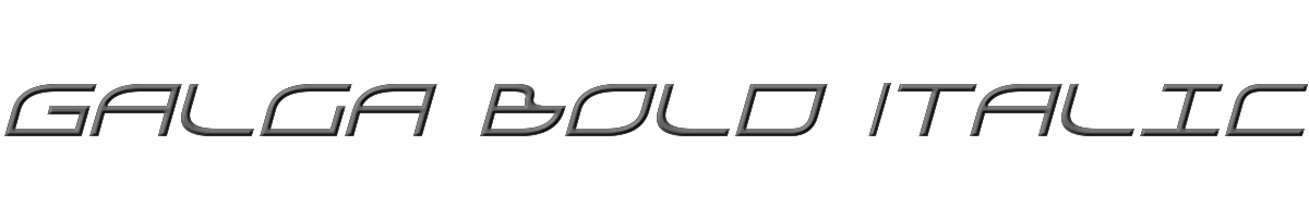 Galga Bold Italic 