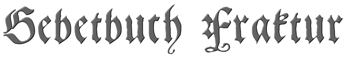Gebetbuch Fraktur 