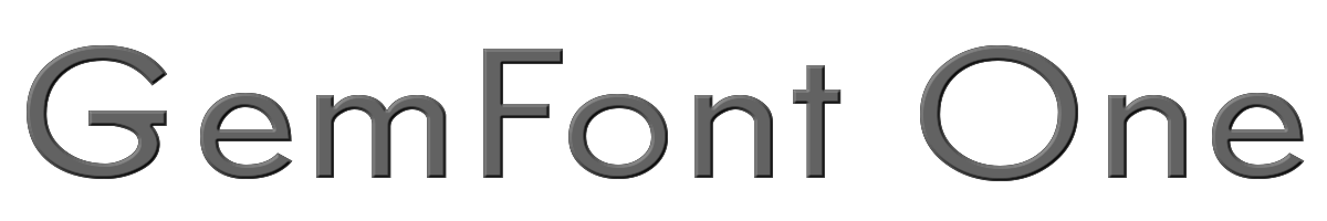 GemFont One 