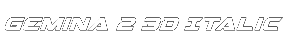 Gemina 2 3D Italic 