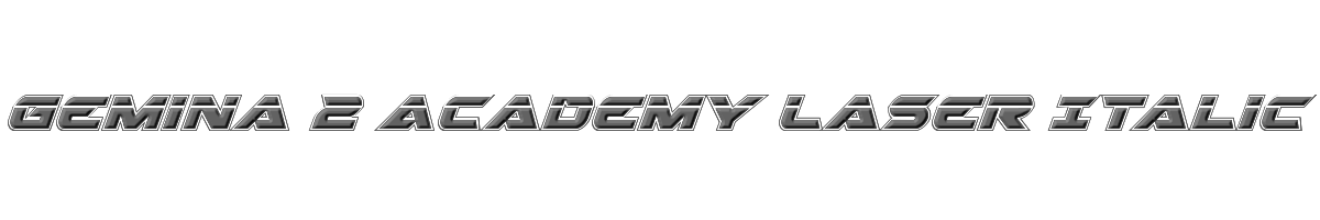 Gemina 2 Academy Laser Italic 