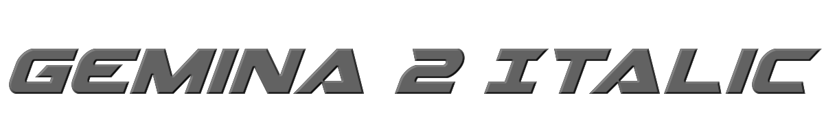 Gemina 2 Italic 