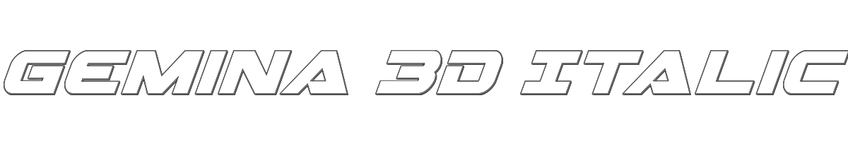 Gemina 3D Italic 