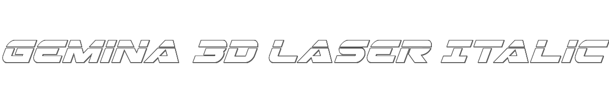 Gemina 3D Laser Italic 