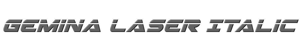 Gemina Laser Italic 