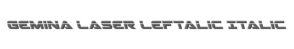 Gemina Laser Leftalic Italic 
