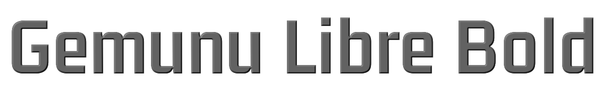 Gemunu Libre Bold 