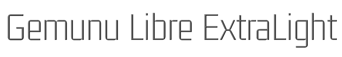 Gemunu Libre ExtraLight 
