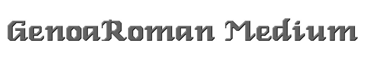 GenoaRoman Medium 