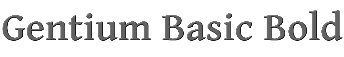 Gentium Basic Bold 