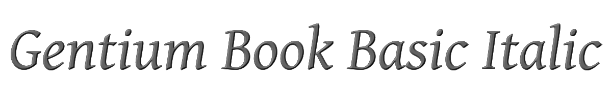 Gentium Book Basic Italic 