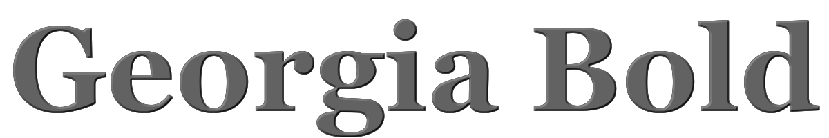 Georgia Bold 